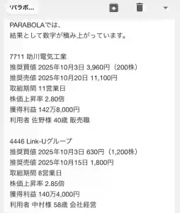 PARABOLAの特商法関連画像